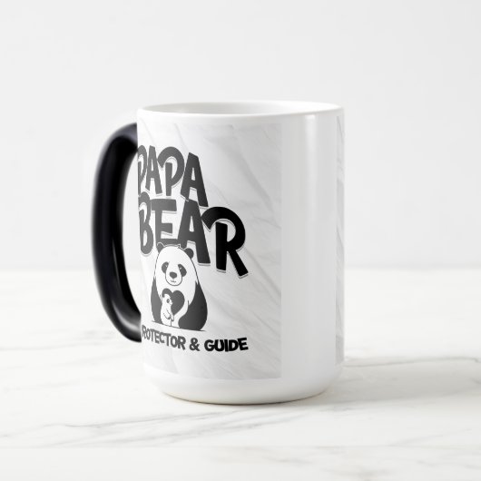 Papa Bear Mug – Protector & Guide Panda Design  Magische Mok (Voorkant links)