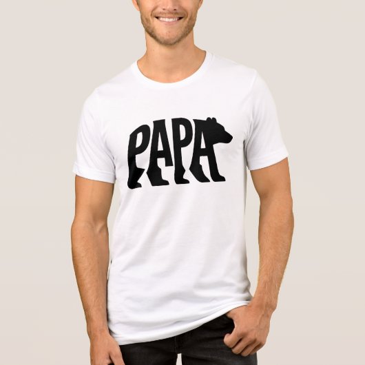 Papa Bear Tri-Blend Shirt (Voorkant)