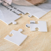 Papa Bedankt Aangepaste foto vaderdag Legpuzzel (Zijkant)