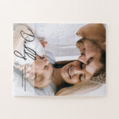 Papa Bedankt Aangepaste foto vaderdag Legpuzzel (Horizontaal)