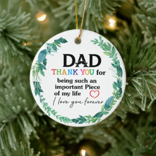 Papa, bedankt dat je zo'n belangrijk stuk bent keramisch ornament