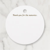 Papa, Bedankt Mallard boven Cattails, een geheugen Bedankjes Labels (Achterkant)