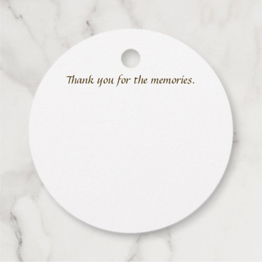 Papa, Bedankt Mallard boven Cattails, een geheugen Bedankjes Labels (Achterkant)