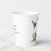 Papa, Bedankt Mallard boven Cattails, een geheugen Papieren Bekers (Rechts)