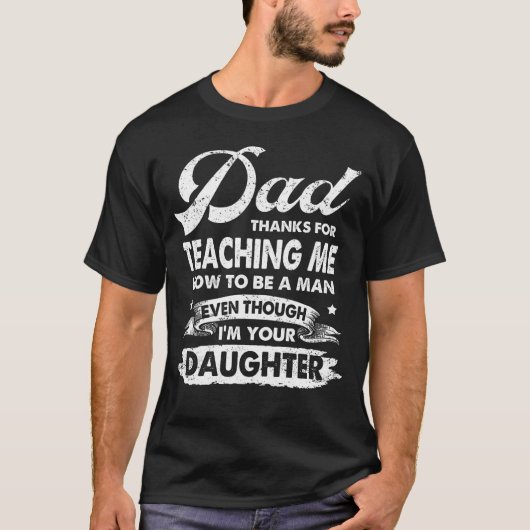 Papa Bedankt om me te leren hoe je een Man cadeau T-shirt (Voorkant)