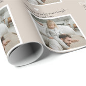 Papa, bedankt voor – Aangepaste foto & tekst | Cadeaupapier (Rol Hoek)