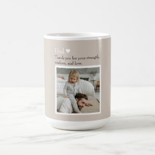Papa, bedankt voor – Aangepaste foto & tekst Koffiemok