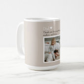 Papa, bedankt voor – Aangepaste foto & tekst | Koffiemok (Voorkant links)