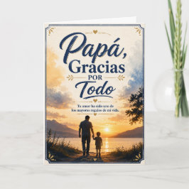 Papà Bedankt Voor Alles Vaderdag Kaart