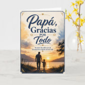 Papà Bedankt Voor Alles Vaderdag Kaart (Gele Bloem)