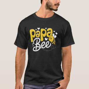 Papa Bee Familie Matching Imker Vader Daddy Bijen T-shirt