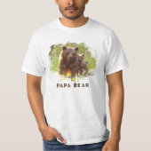*~* PAPA BEER 2 Cubs Art Vaderdag Gift AP86 T-shirt (Voorkant)