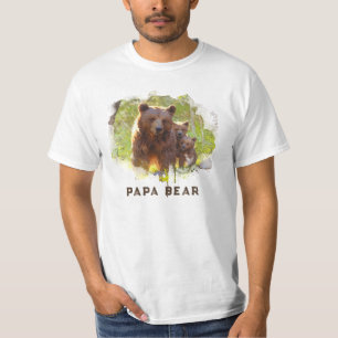*~* PAPA BEER 2 Cubs Art Vaderdag Gift AP86 T-shirt