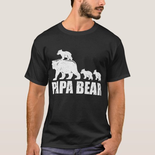 Papa Beer 3 Cubaanse Shirt Papa Beer 3 Kinder Papa (Voorkant)