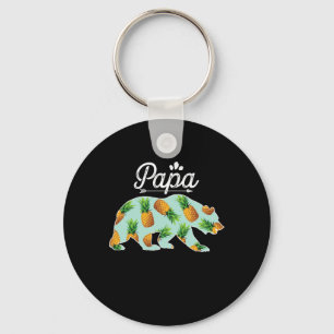 Papa Beer Ananas Aloha Stranden Matching Paar Sleutelhanger