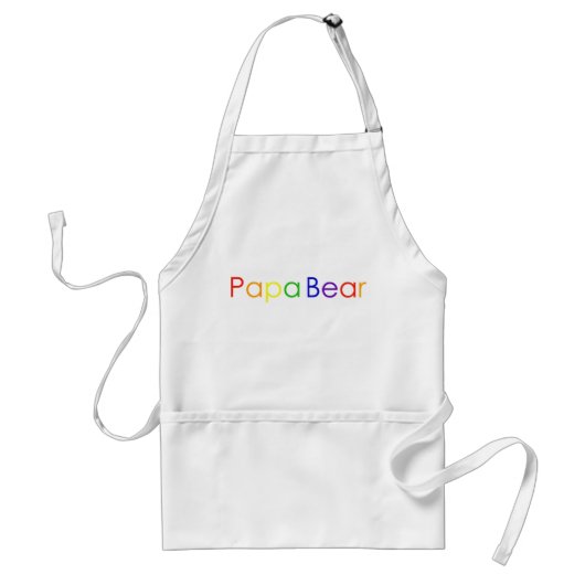 Papa Beer Apron Standaard Schort (Voorkant)