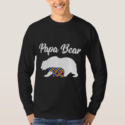 Papa Beer Autism Awareness Pap T-shirt (Voorkant)