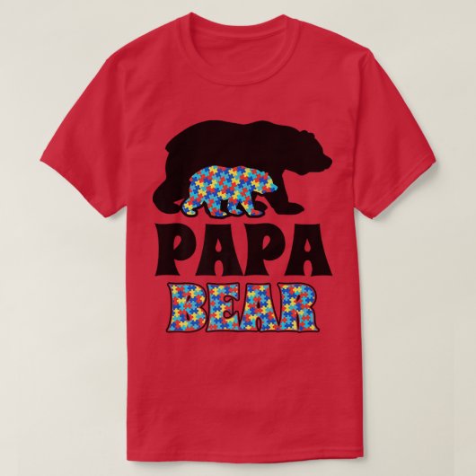 Papa Beer Autism Awareness Premium T-shirt (Design voorkant)