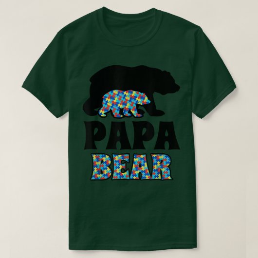 Papa Beer Autism Awareness T-shirt (Design voorkant)