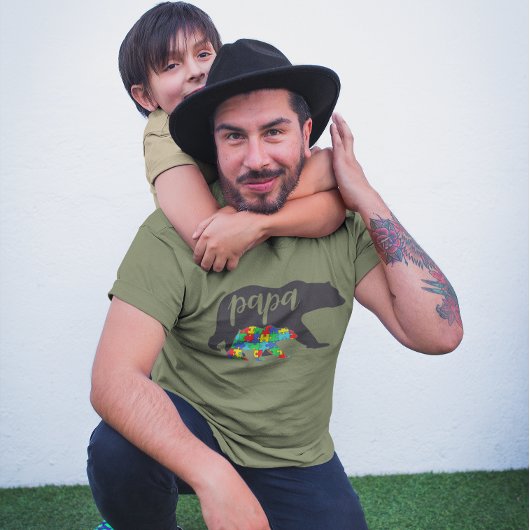 Papa Beer Autism Beer Cub T-shirt