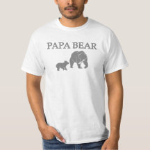 "Papa Beer" Beer Vissende T-Shirt met Welp