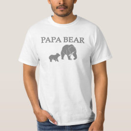 "Papa Beer" Beer Vissende T-Shirt met Welp