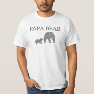 "Papa Beer" Beer Vissende T-Shirt met Welp
