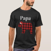 Papa Beer Buffalo Familie Chrismtas Pajama T-shirt (Voorkant)