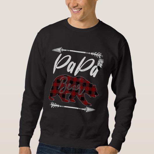 PAPA BEER Buffel Plaid Flanel Vaderdag Gift Trui (Voorkant)