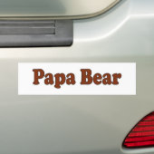 Papa Beer Bumpersticker (Op auto)