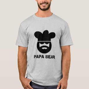 Papa beer chef kok t shirt voor mannen