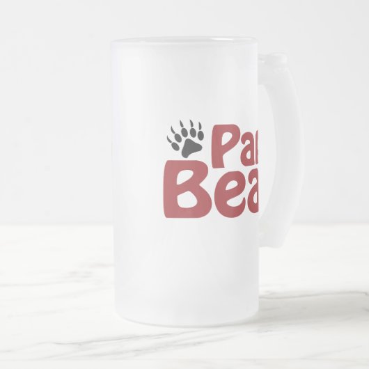 Papa Beer Claw Matglas Bierpul (Voorkant rechts)