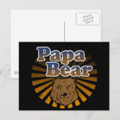 Papa Beer, Cool Fathers Day  look Briefkaart (Voorkant / Achterkant)