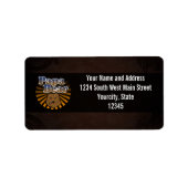 Papa Beer, Cool Fathers Day  look Etiket (Voorkant)