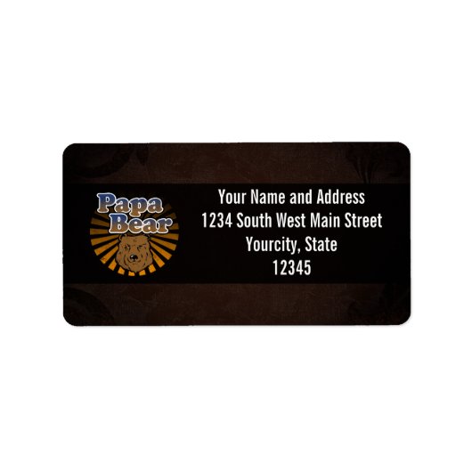 Papa Beer, Cool Fathers Day look Etiket (Voorkant)