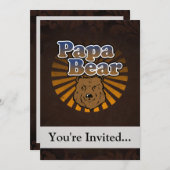 Papa Beer, Cool Fathers Day look Kaart (Voorkant / Achterkant)