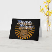 Papa Beer, Cool Fathers Day look Kaart (Gele Bloem)