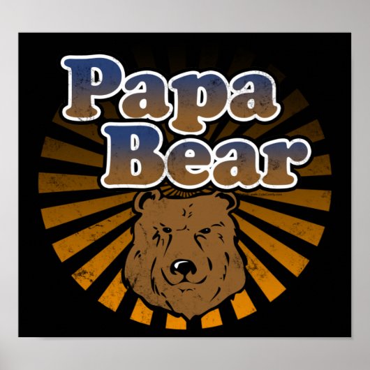Papa Beer, Cool Fathers Day look Poster (Voorkant)