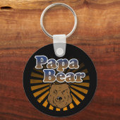 Papa Beer, Cool Fathers Day  look Sleutelhanger (Voorkant)