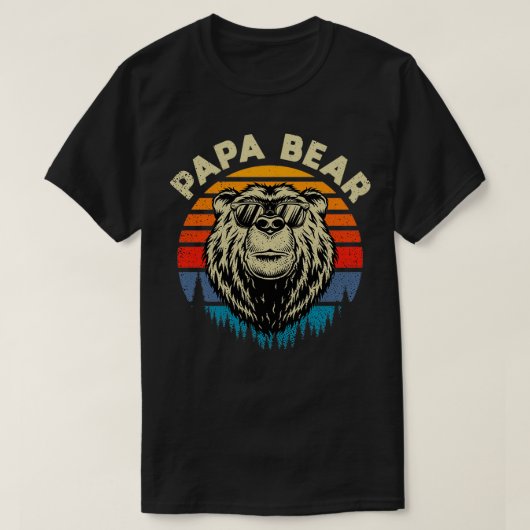 Papa Beer Cool retro gift T-shirt (Design voorkant)