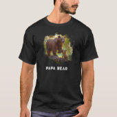*~* PAPA BEER Cub Vaderdag Gift AP86 Art T-shirt (Voorkant)