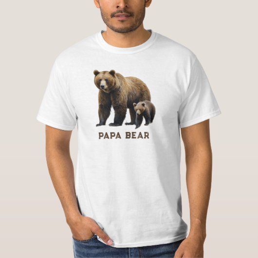 *~* PAPA BEER Cub Vaderdag Gift AP86 T-shirt (Voorkant)