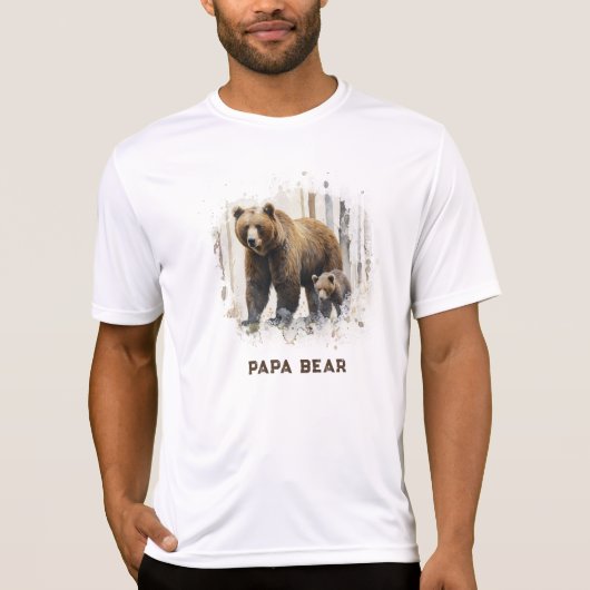 *~* PAPA BEER Cubs artsy Vaderdag Gift AP86 T-shirt (Voorkant)