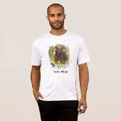 *~* PAPA BEER Cubs Vaderdag Gift AP86 Artsy T-shirt (Voorkant volledig)