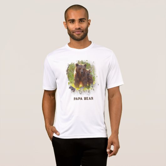 *~* PAPA BEER Cubs Vaderdag Gift AP86 Artsy T-shirt (Voorkant volledig)