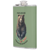 Papa Beer Custom RVS Hip Flask Heupfles (Links)