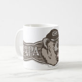 Papa Beer Draag Logo Koffiemok (Voorkant links)