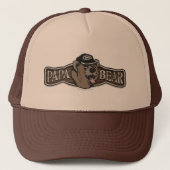 Papa Beer Draag Logo Trucker Pet (Voorkant)