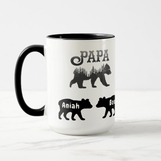 Papa-Beer en Mok koffie (Links)