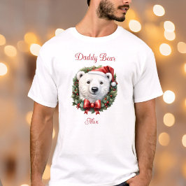 Papa Beer Familie Matching Christmas Pyjama Naam T-shirt